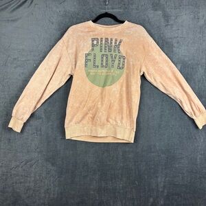 Pink Floyd Pompeii Studded Graphic Sweatshirt Sz SM